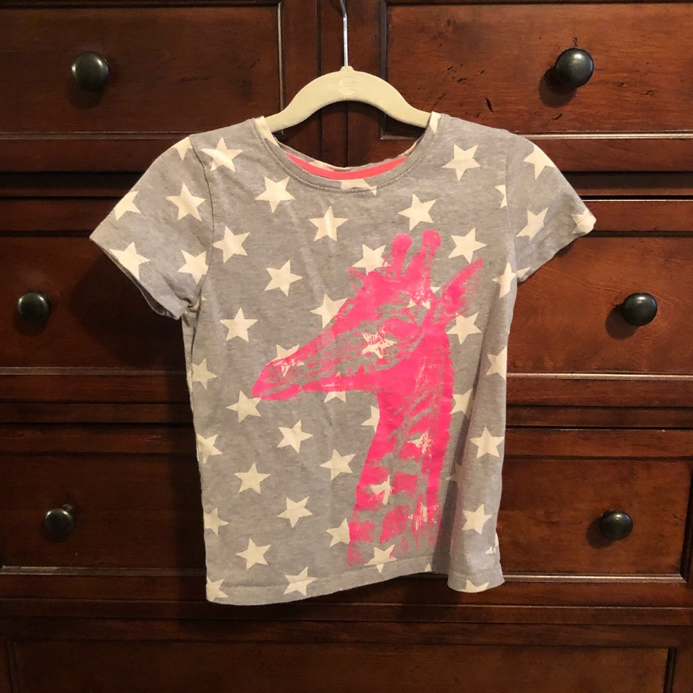 Mini Boden giraffe shirt size 5/6